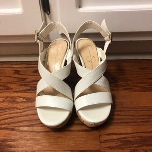 Jessica Simpson White Wedge